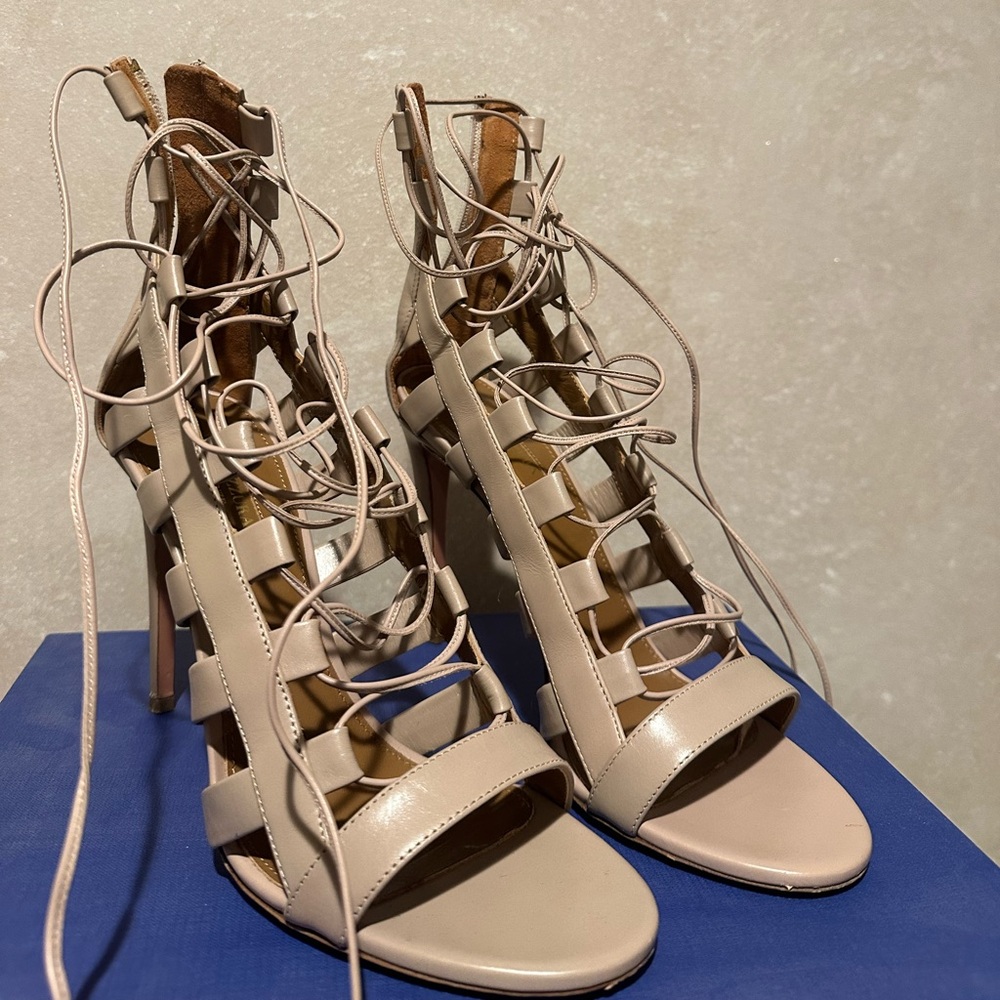 AQUAZZURA
Leather Gladiator Sandals
Size: 10 | IT 40